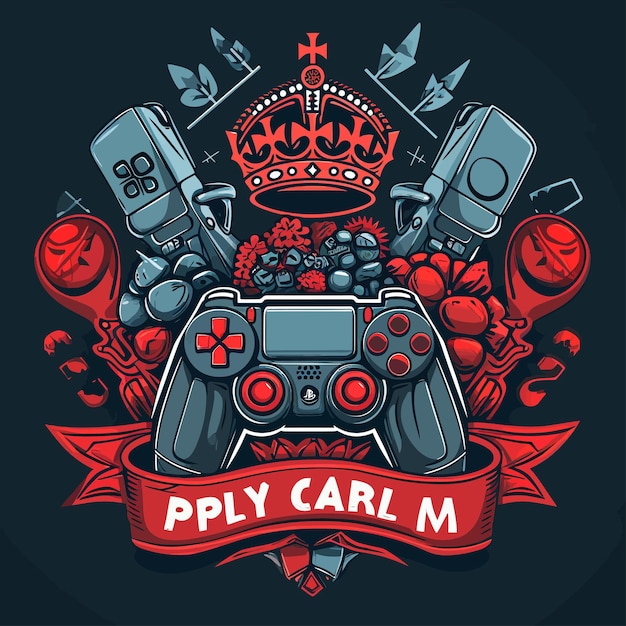 Vector gaming tshirt design