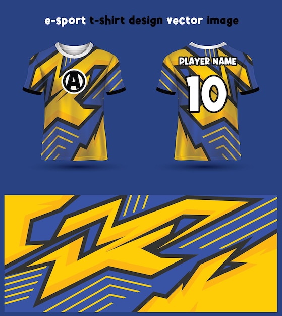 Gaming Tshirt or Esport Jersey Design Template