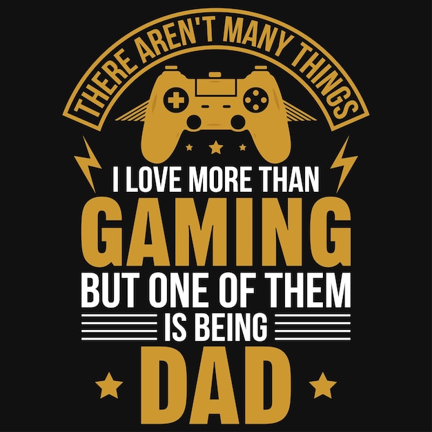 Vector gaming typography or graphics tshirt design