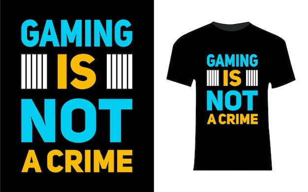 ゲームのタイポグラフィTシャツのデザイン