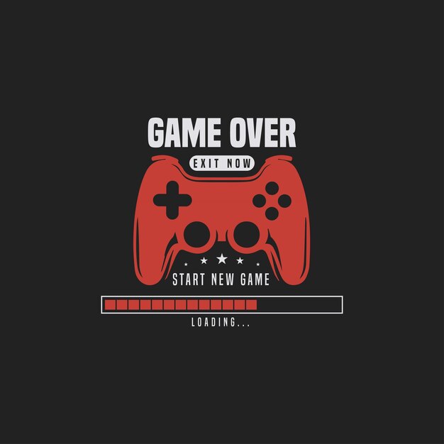 Gaming vector graphic for t shirt design