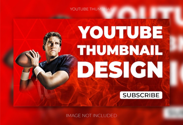 Gaming youtube thumbnail design template youtube banner design premium vector