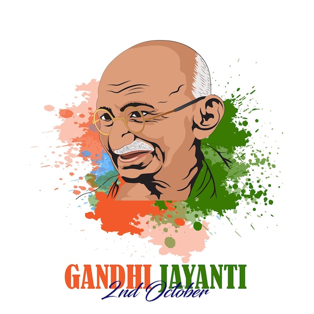 Vector gandhi jauanti 27 mei 1947