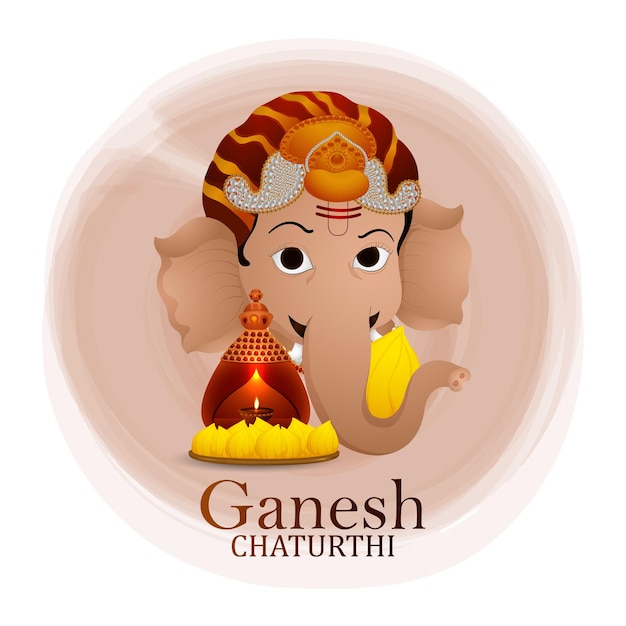 Ganesh chaturth 축하 디자인 컨셉