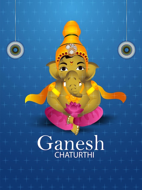 Ganesh chaturthi Indiase traditionele festival achtergrond