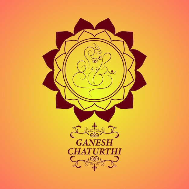 Ganesh Chaturthi social media postontwerp