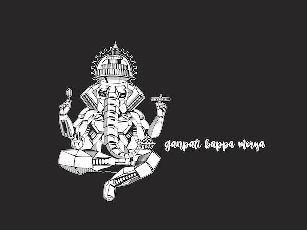 Ganesh Chaturthi 벡터 일러스트 레이 션