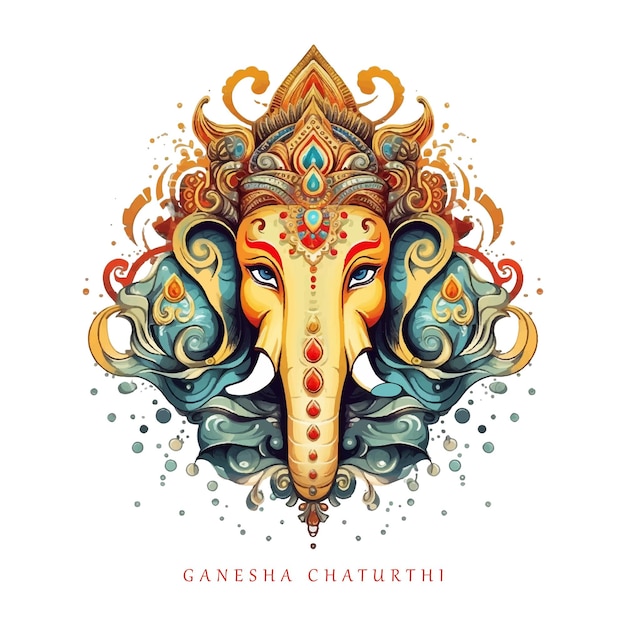 Ganesh Chaturthi vector illustration