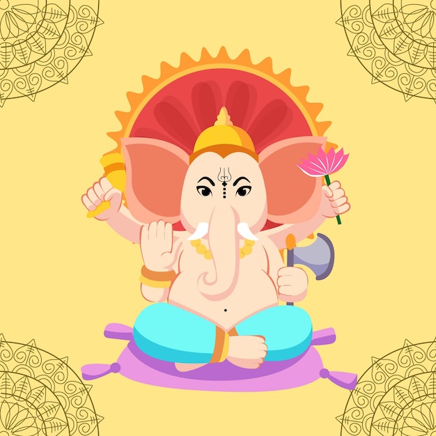 Ganesha Festivity Background