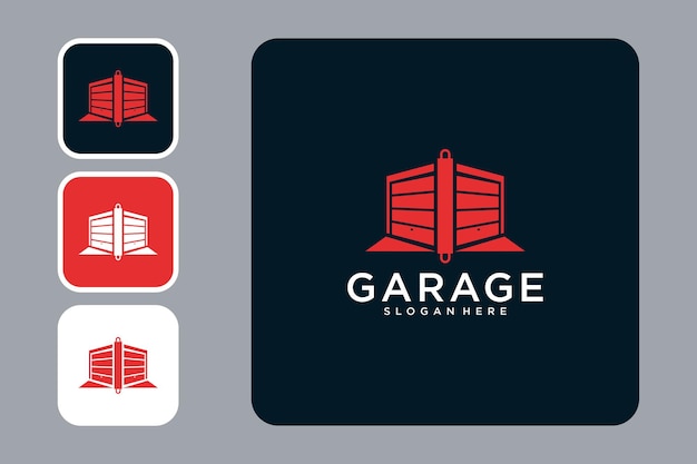 Modello di progettazione del logo del garage