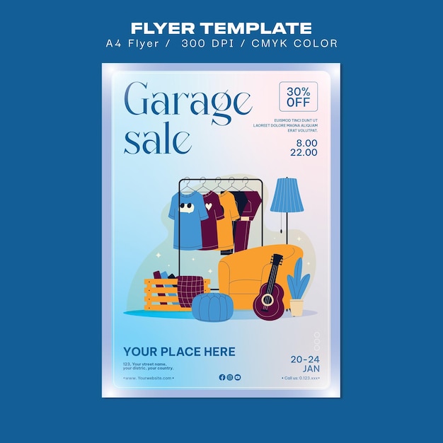 garage sale flyer