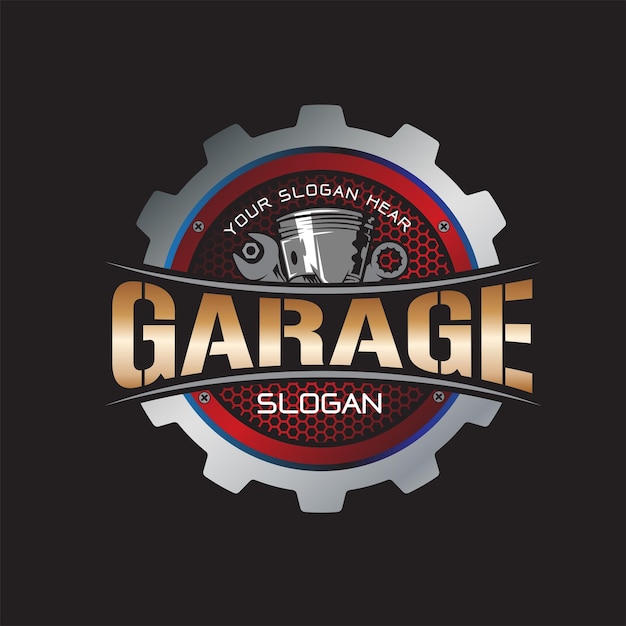 Vector garage service auto logo sjabloon automotive logo ontwerp vector illustratie