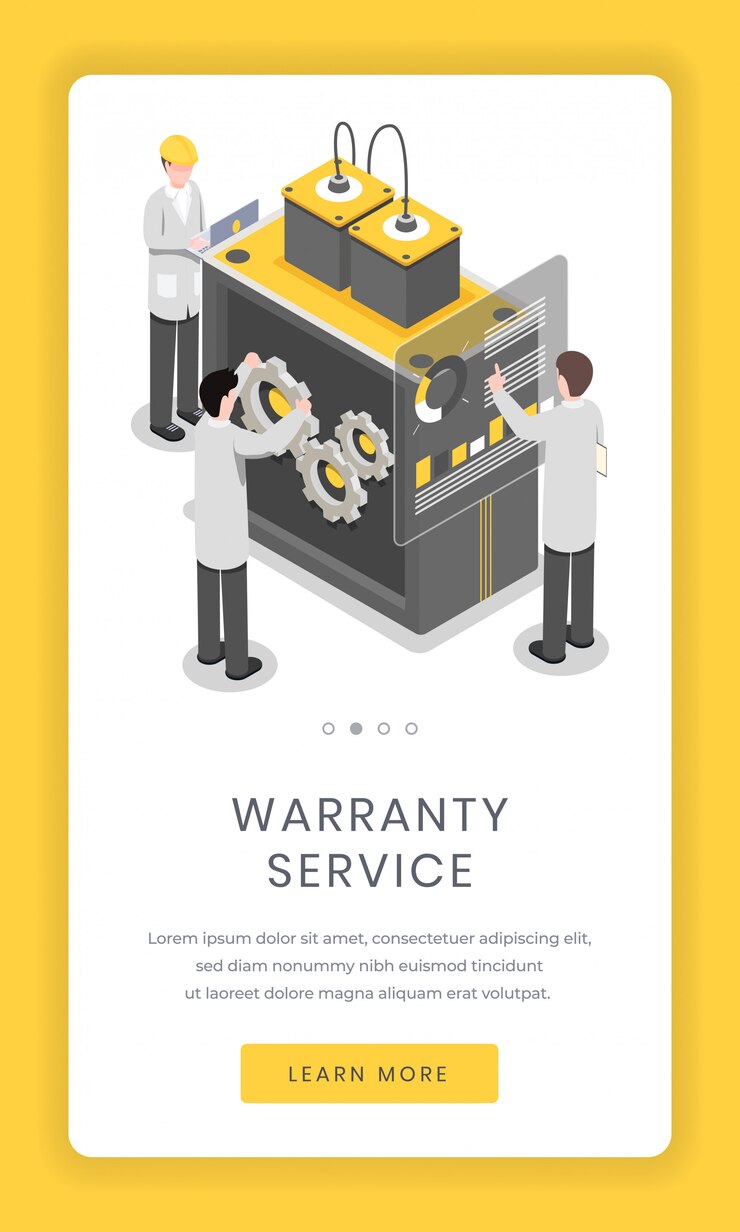 Garantieservice, reparatie mobiele app-scherm. Software- en hardware-onderzoekers lossen probleem op