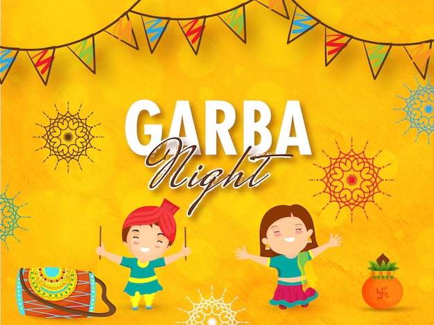 Garba night background