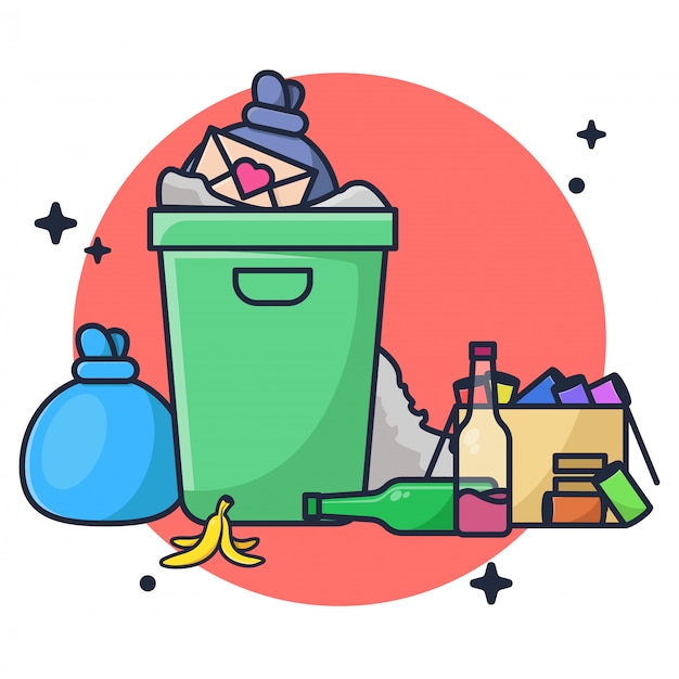 Garbage Disposal Illustration