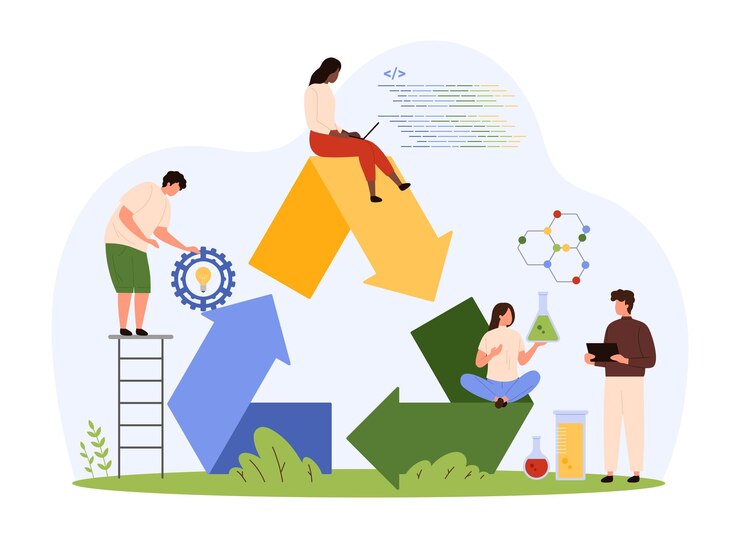 Vector garbage recycling technology for global environmental protection by tiny people