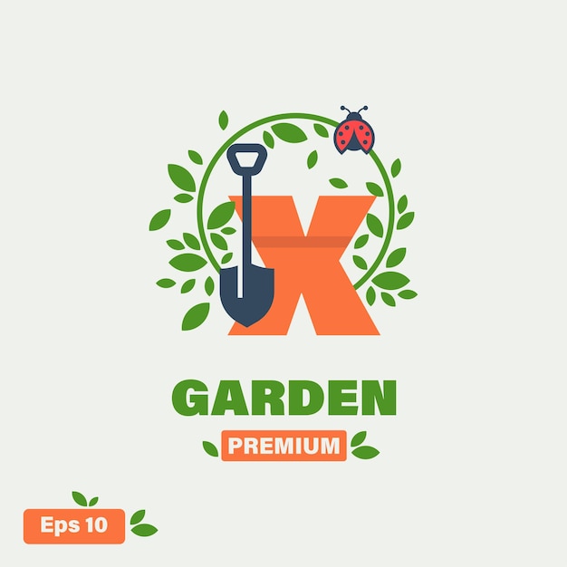 Garden Alphabet X Logo