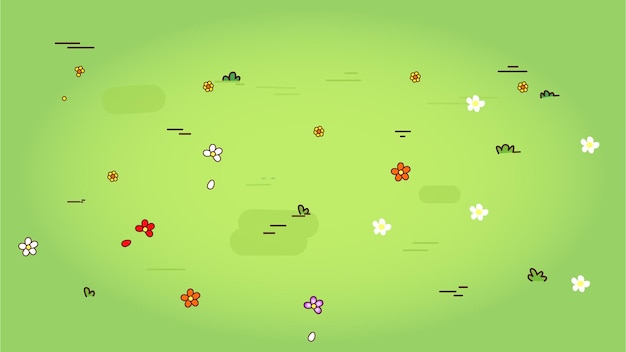 Vector garden background