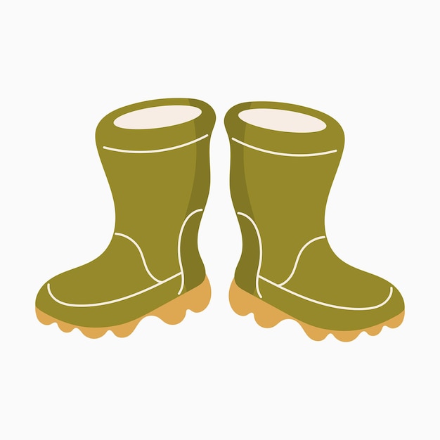 Garden boots illustration