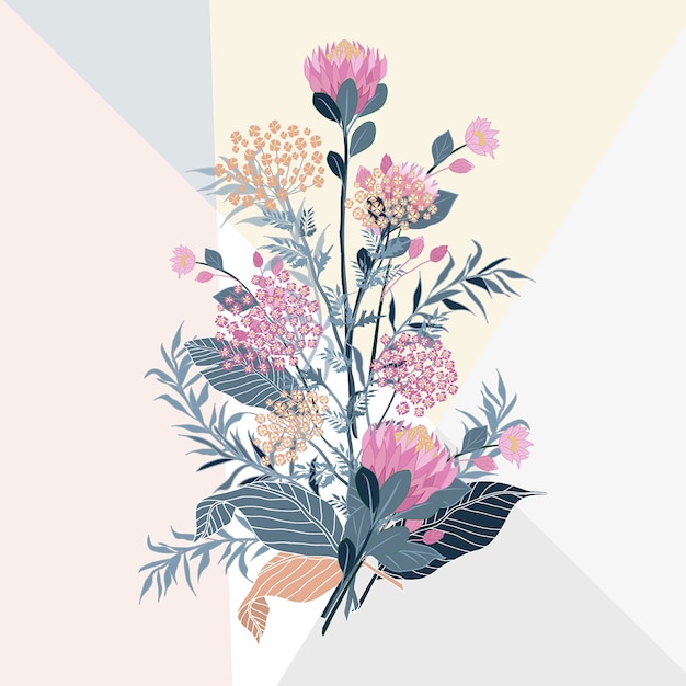 garden botanical natural flower vector