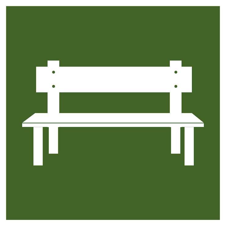 Vector garden chair icon design