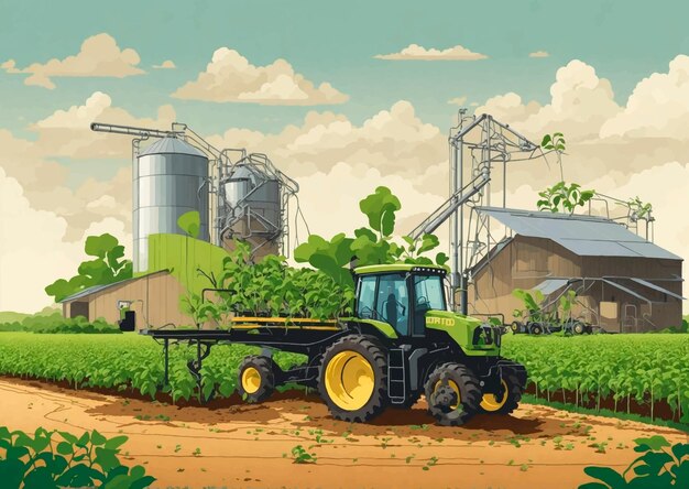 Garden farming vector