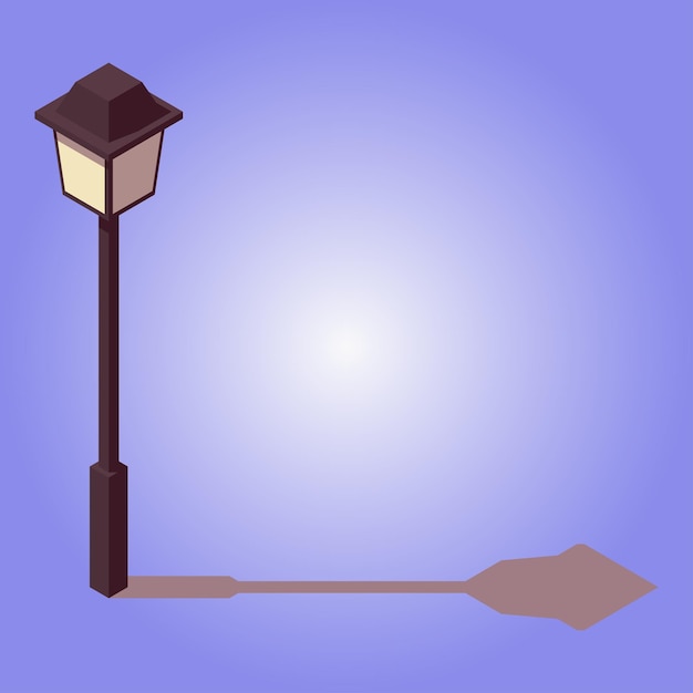 Garden lamp vector