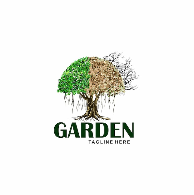 Design del logo del giardino art