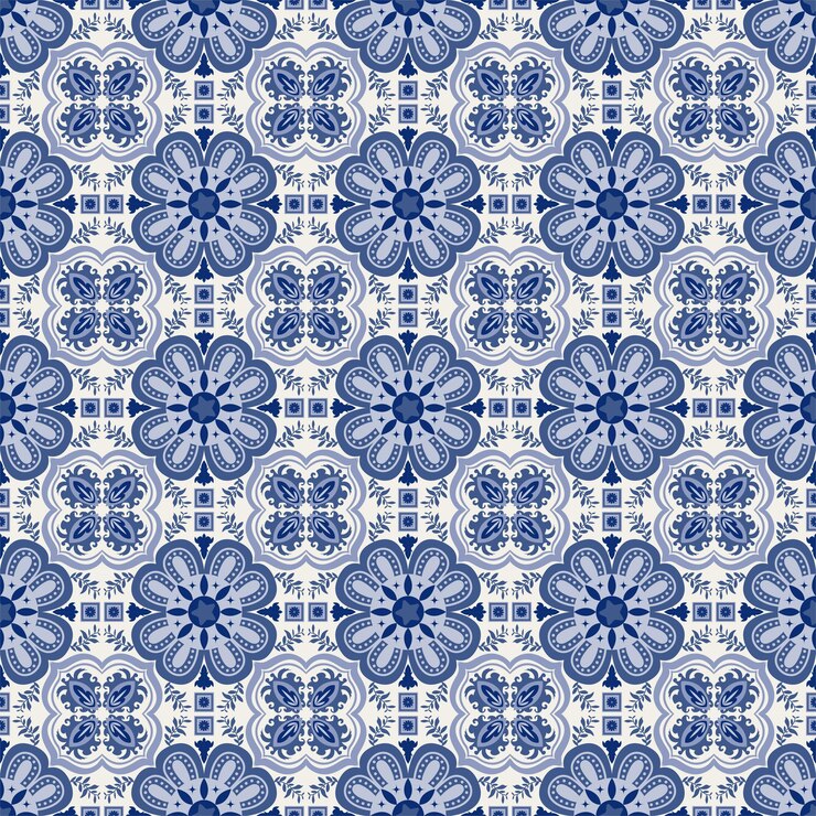 Garden Nature Seamless Pattern Floral Background Damask Aboriginal Ornament Art