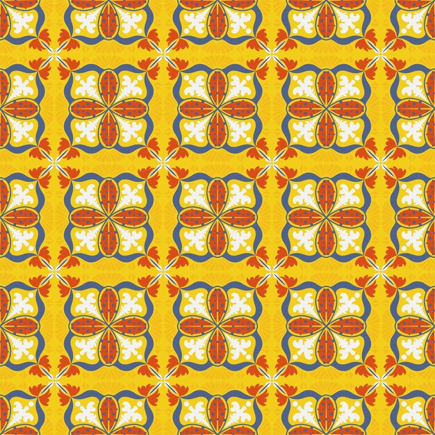 Garden nature seamless pattern floral background damask aboriginal ornament art