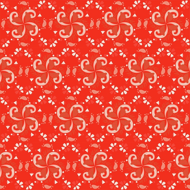 Garden Nature Seamless Pattern Floral Background Damask Aboriginal Ornament Art