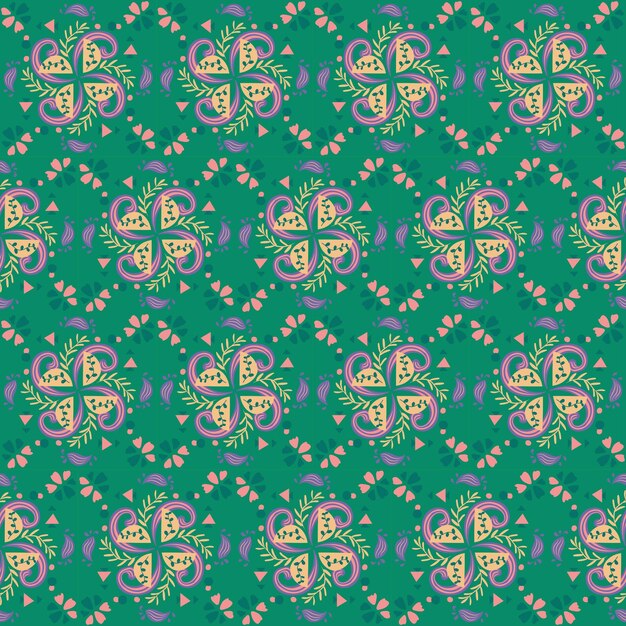 garden nature seamless pattern floral background damask aboriginal ornament art