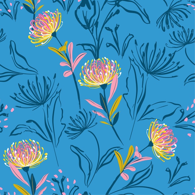 Garden seamless pattern