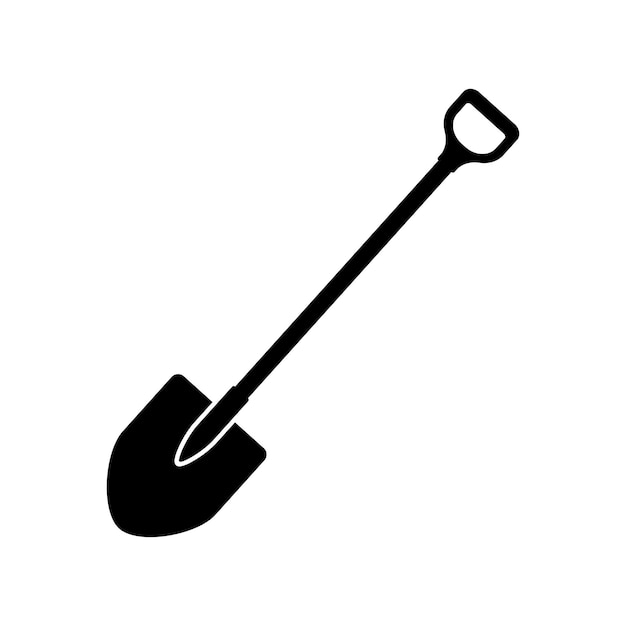 Garden shovel with handle Gardening and construction tool