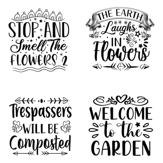 Vector garden svg design