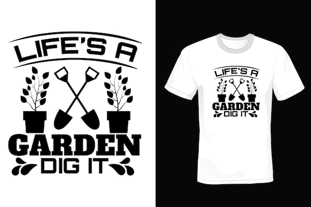 Garden T shirt design vintage typography