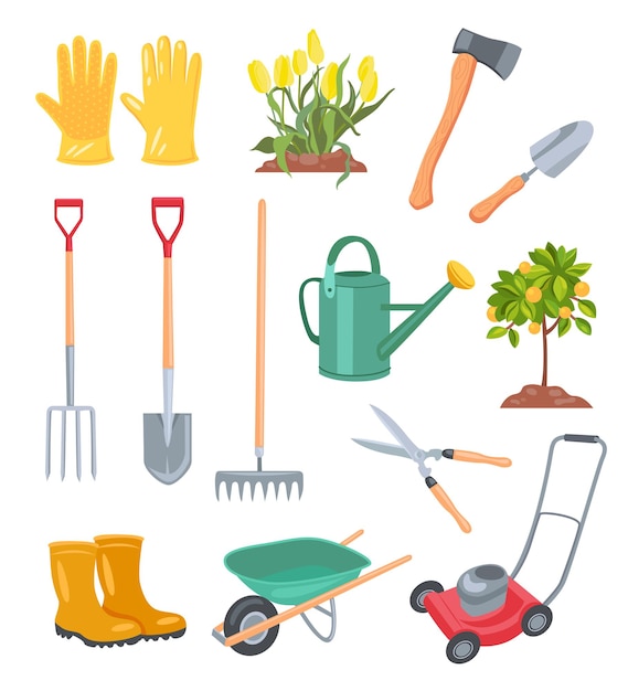 Garden tools illustration