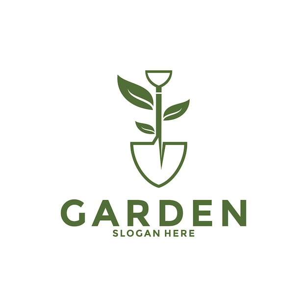 Gardener logo design inspiration vector Lawn care farmer lawn service logo vector icon template