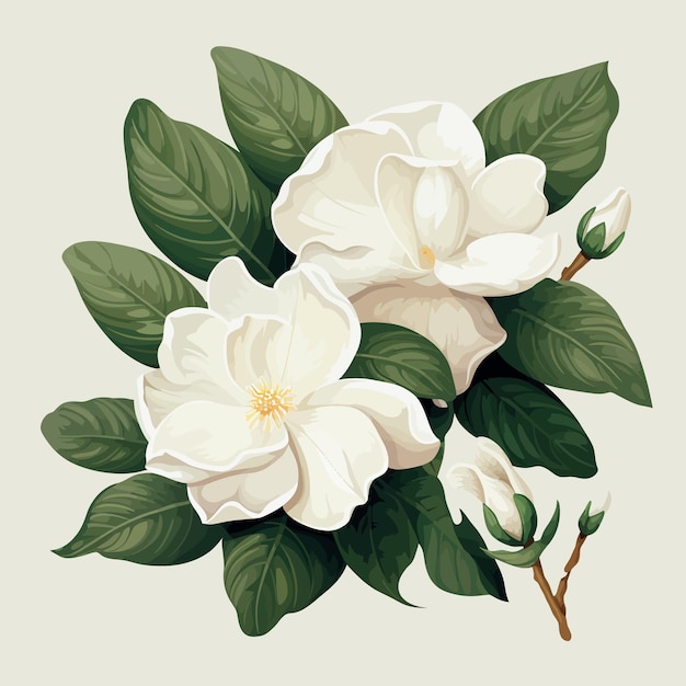 Vettore fiore di gardenia