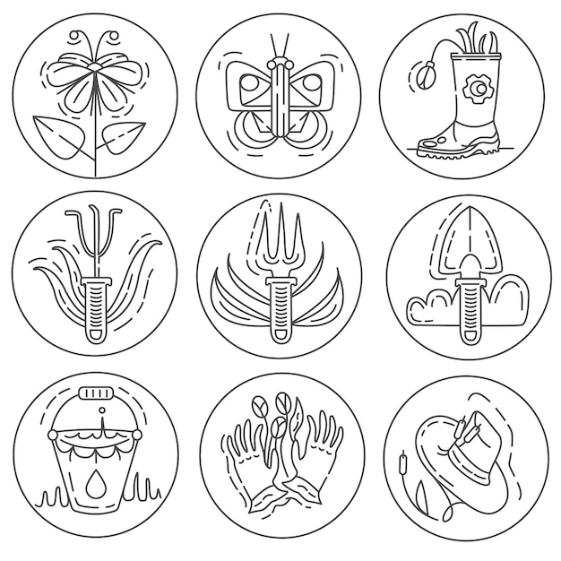 Gardening icons