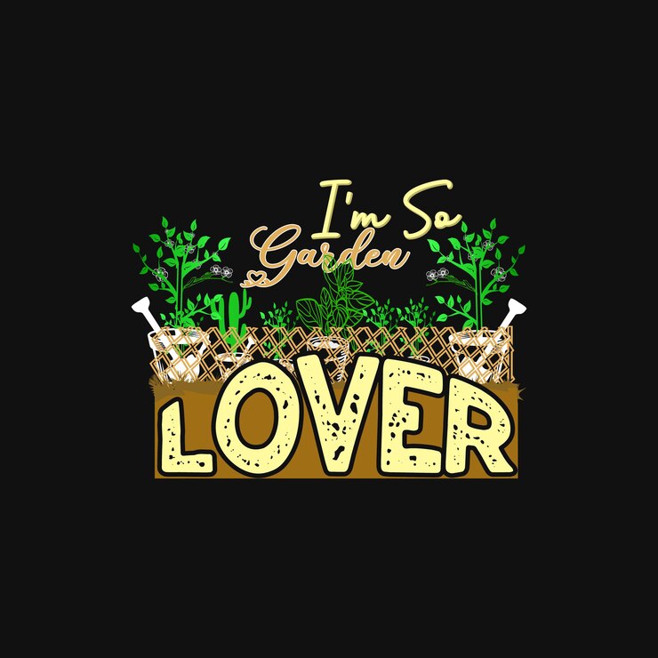 Gardening t-shirt design, Gardening typography, Vector illustration.