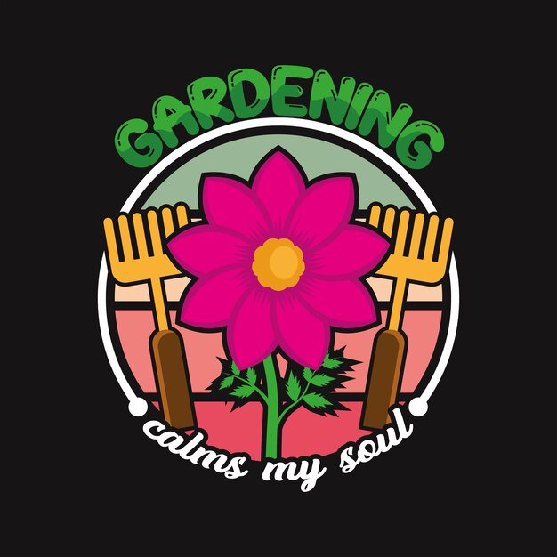 T-shirt da giardinaggio design