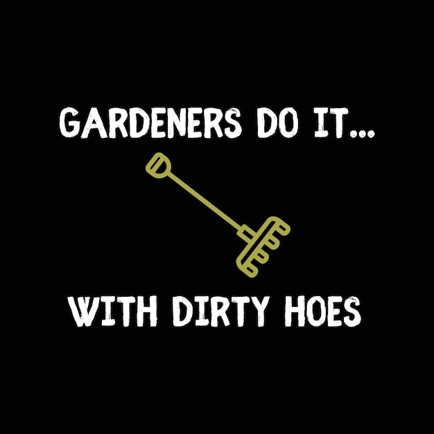 Gardening T-shirt Design