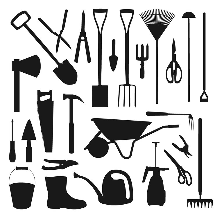 Gardening tools farmer agriculture equipment
