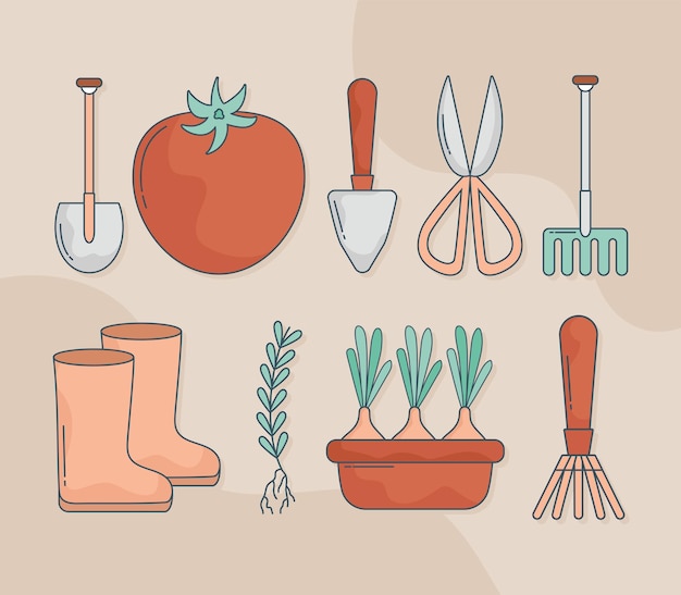 Gardening tools set