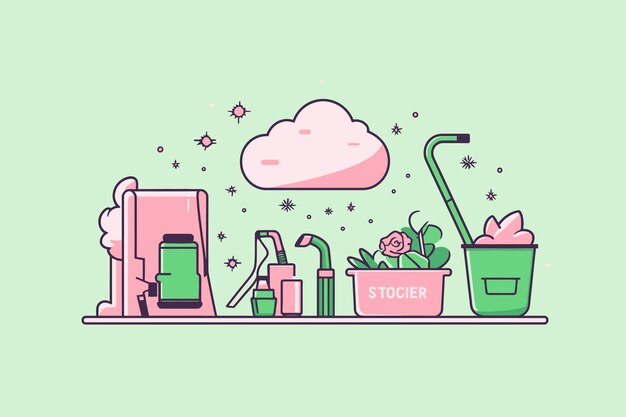 gardening tools vector