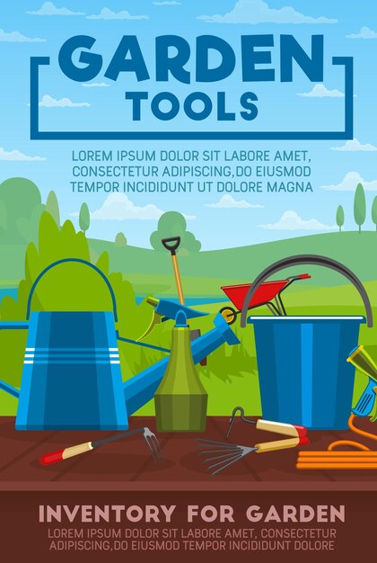 Gardening tools and work equipment