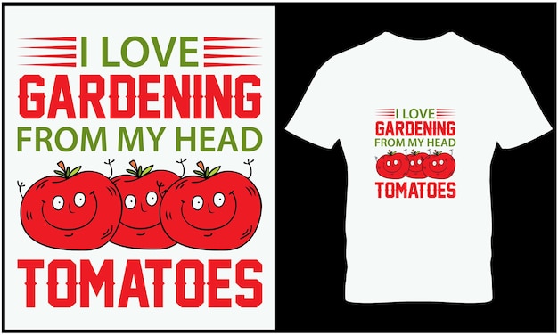 Gardening tshirt design vector graphic