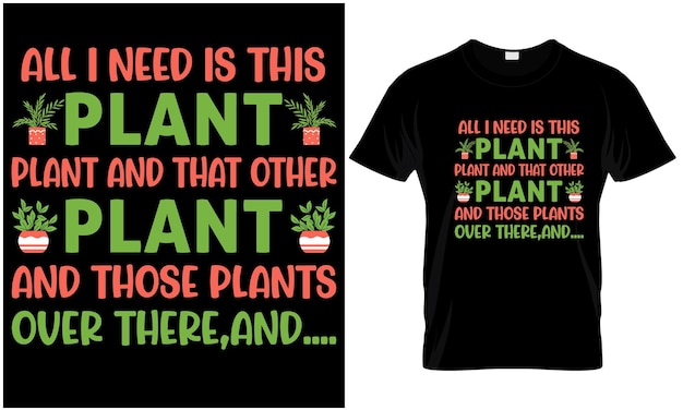 Gardening tshirt design vector graphic