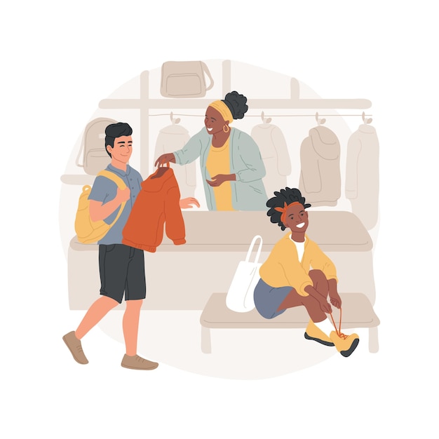 Garderobe geïsoleerde cartoon vectorillustratie